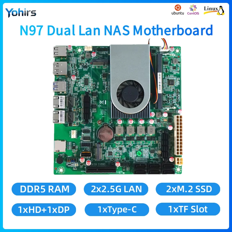 Mini Itx Dual 2.5G Nas Motherboard - Placa base NAS Yohirs Mini ITX